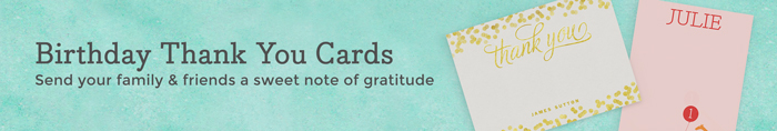 Birthday Thank You Cards Birthday Thank You Cards
